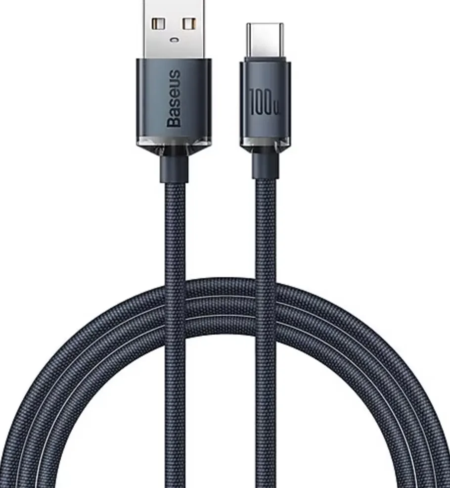 Baseus Crystal Shine 1.2 m USB to Type-C Hızlı Şarj Kablosu