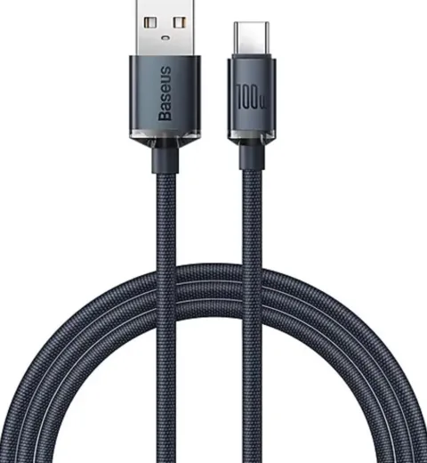Baseus Crystal Shine 1.2 m USB to Type-C Hızlı Şarj Kablosu