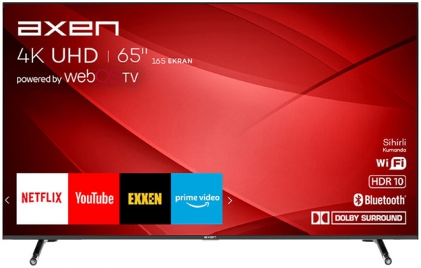 Axen AX65FIL240 65” 4K UHD Smart LED TV