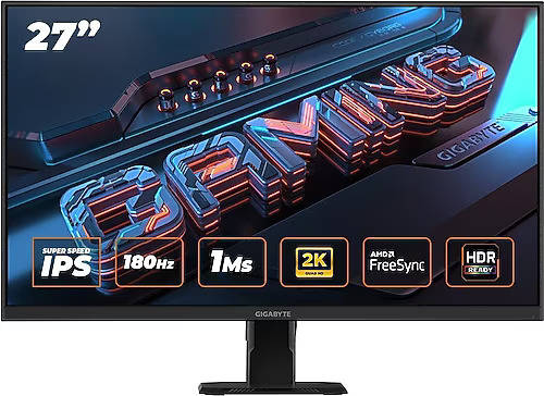 Gigabyte GS27QA 27" 1 ms 2K IPS 180 Hz Oyuncu Monitörü